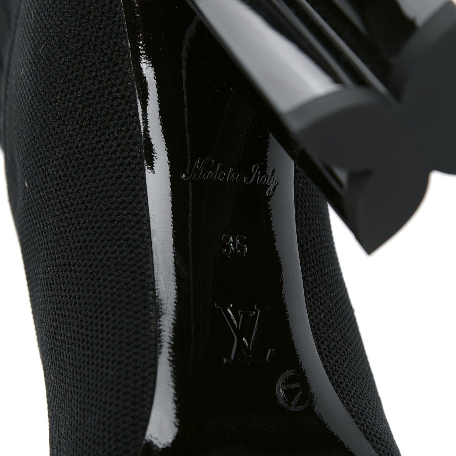 Louis Vuitton Stretch Fabric New Wave Silhouette Ankle Boots 36 Black 5 of 5