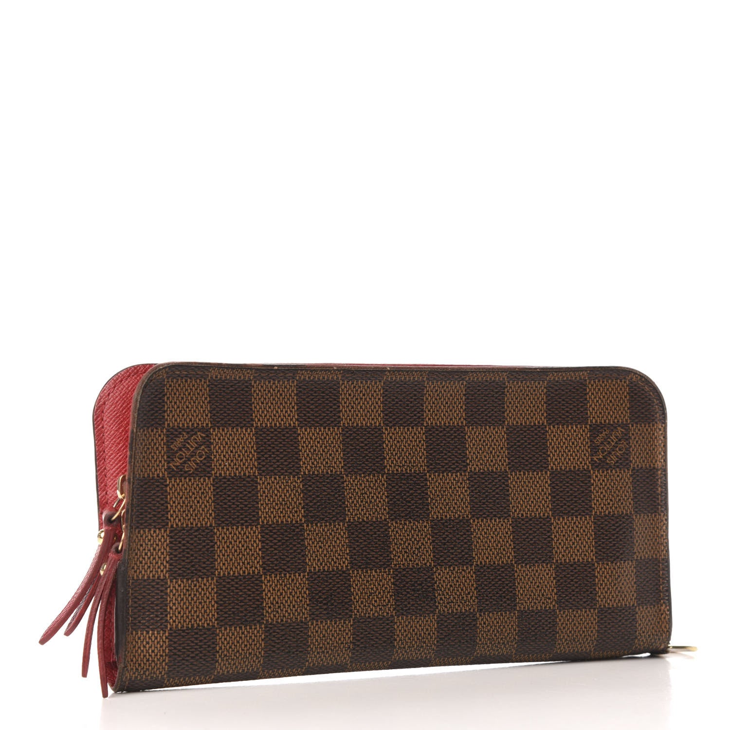 Louis Vuitton Damier Ebene Insolite Wallet Red 3 of 6