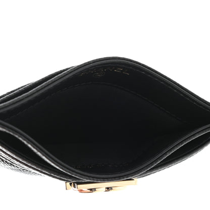 Chanel Caviar Quilted Boy Card Holder Black 5 of 9