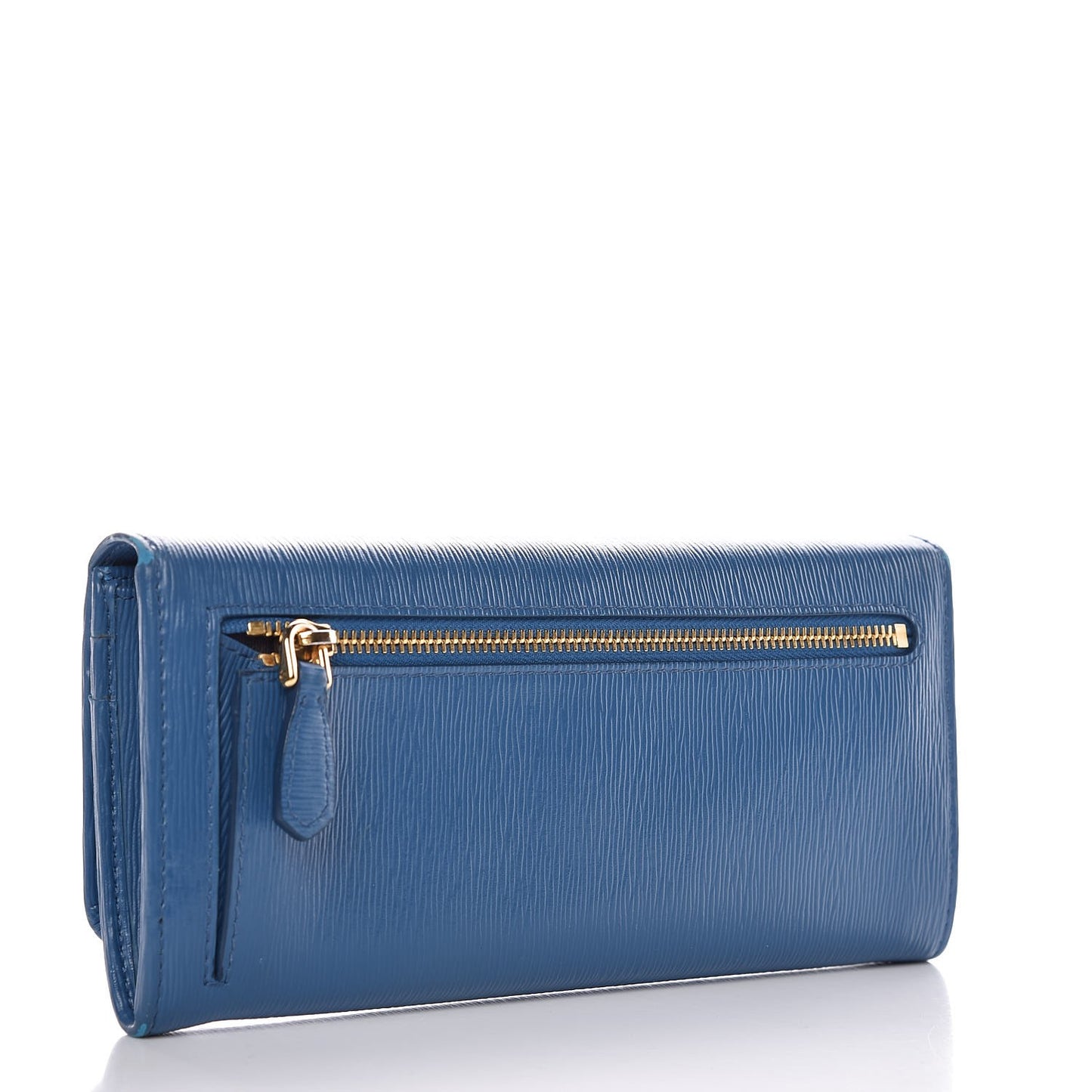 Vitello Move Continental Flap Wallet Cobalto