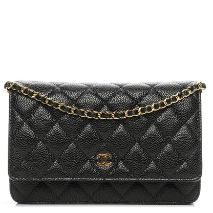 Chanel Caviar Quilted Wallet On Chain WOC Black 1 of 9