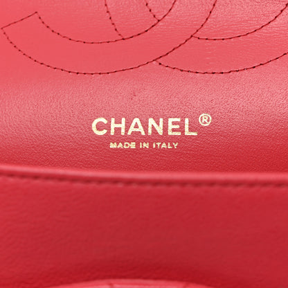 Chanel Shiny Caviar Quilted Jumbo Double Flap Dark Pink 5 of 9