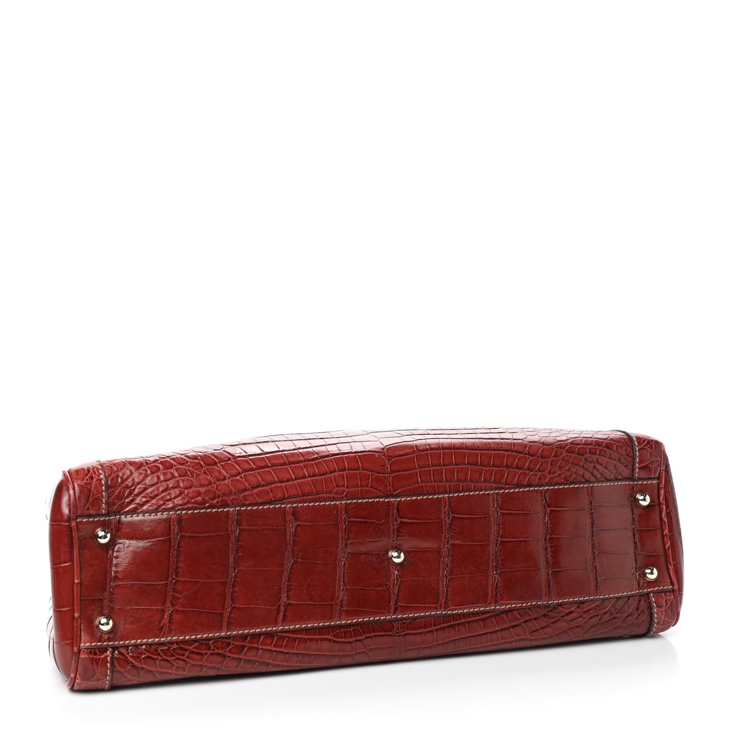 Crocodile Lock Tote Red