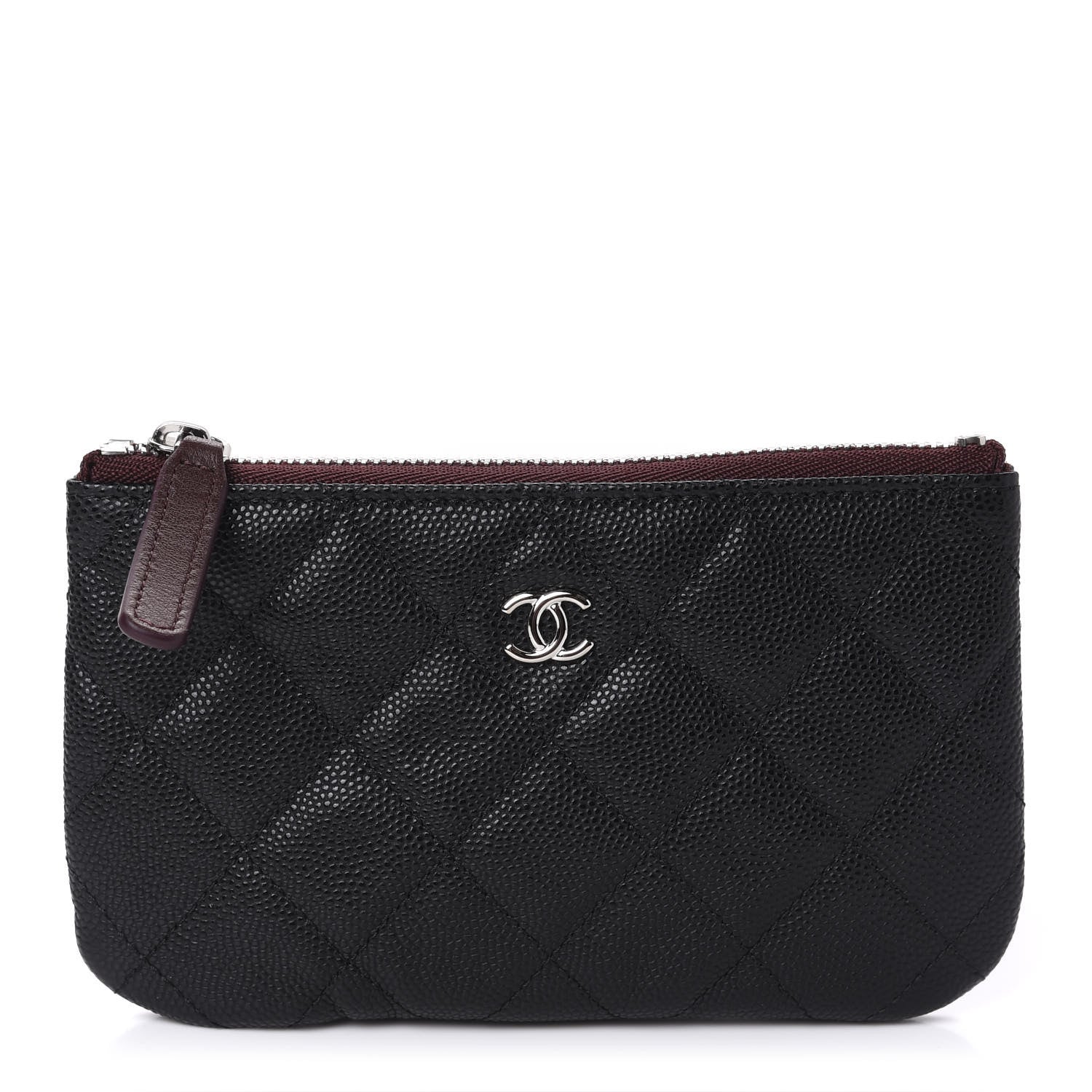 Chanel Caviar Quilted Small Cosmetic Case Black 1 of 8