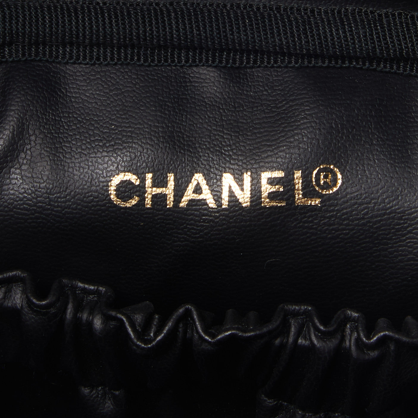 Chanel Lambskin Vanity Cosmetic Case Black 7 of 9
