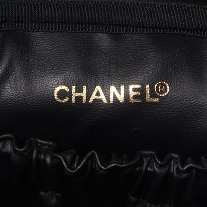 Chanel Lambskin Vanity Cosmetic Case Black 7 of 9