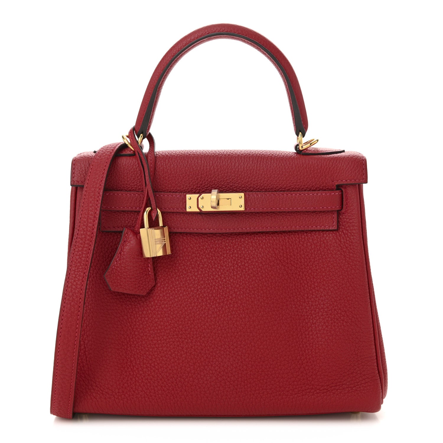 Hermes Togo Kelly Retourne 25 Rouge Casaque 1 of 10