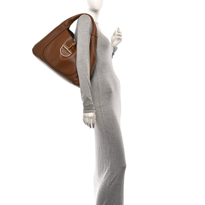 Gucci Grained Calfskin Softbit Maxi Shoulder Bag Brown 2 of 12