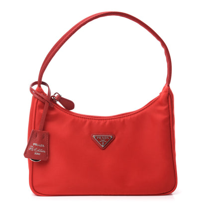 Prada Tessuto Nylon Mini Re-Edition 2000 Bag Rosso 1 of 11