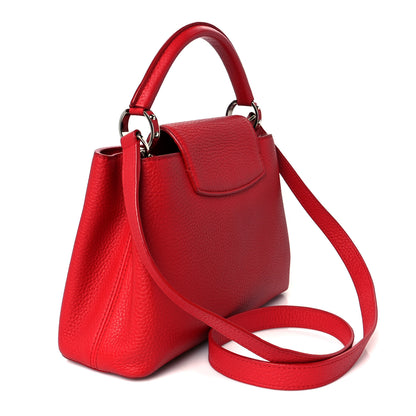 Louis Vuitton Taurillon Capucines BB Scarlet Red 3 of 9