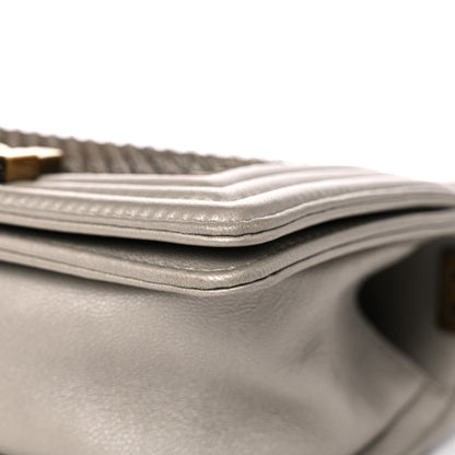 Chanel Metallic Lambskin Small Scaled Boy Flap Gold 9 of 13