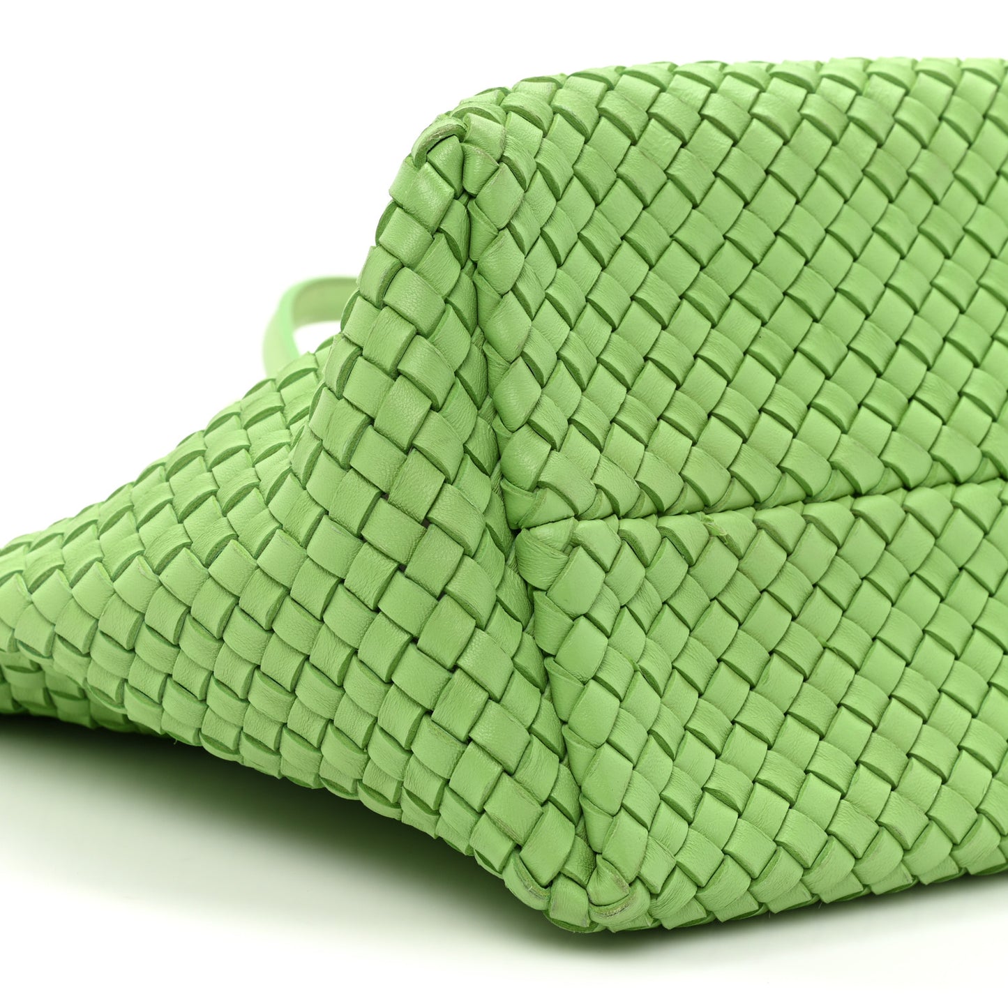 Nappa Intrecciato Tote Bag Green