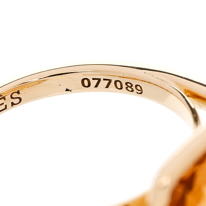 Hermes 18K Yellow Gold Citrine Nausicaa Ring 53 6.5 6 of 8