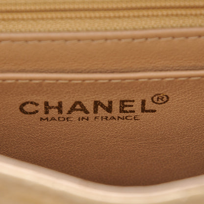 Chanel Lambskin Quilted Mini Square Flap Beige 6 of 14