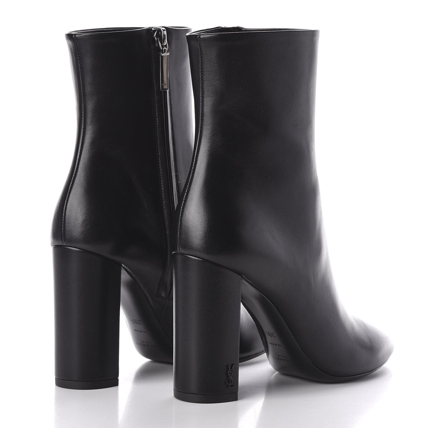 Nappa Vendome Loulou Ankle Zip Boot 38.5 Black