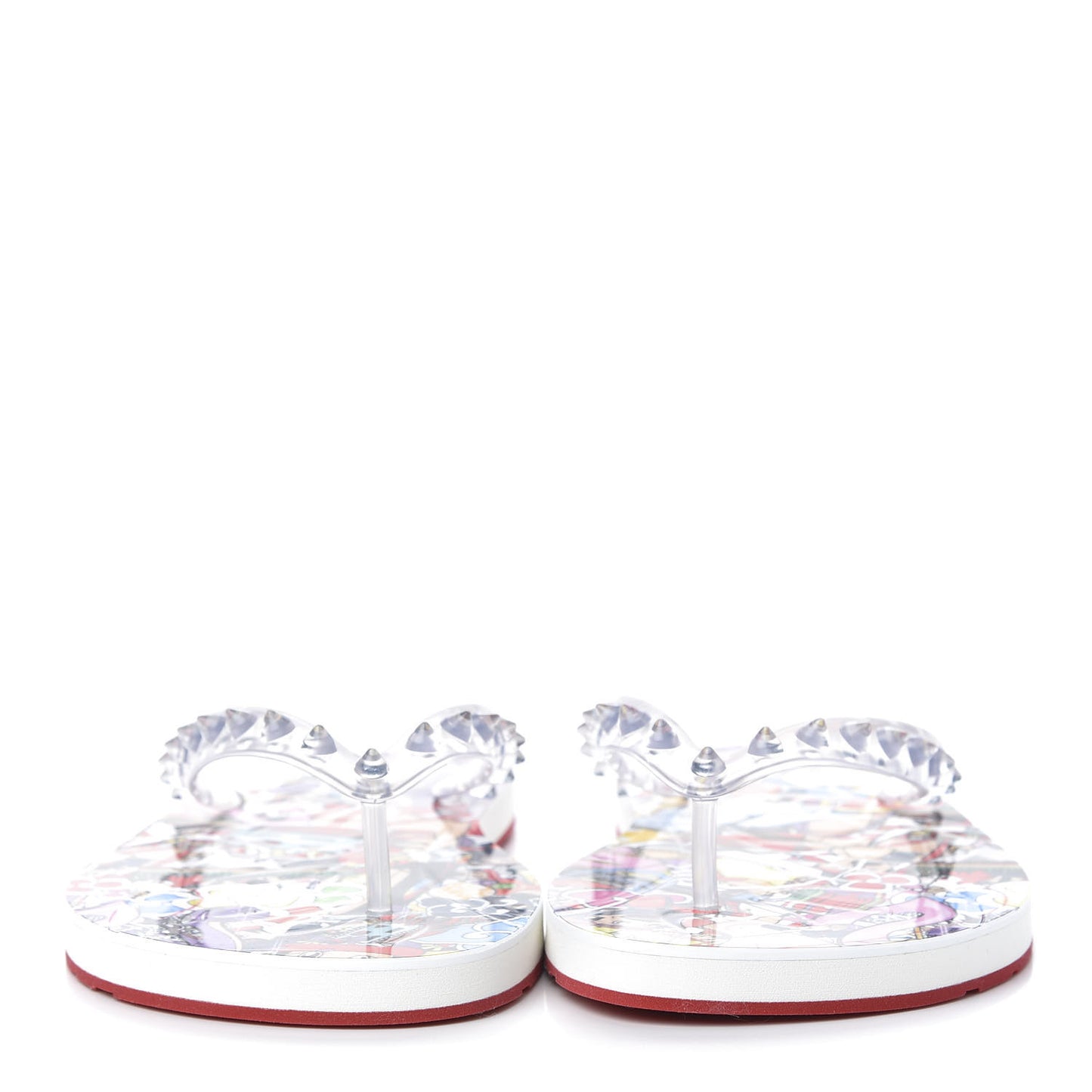 Rubber Spike Loubi Flip Flop 38 Multicolor