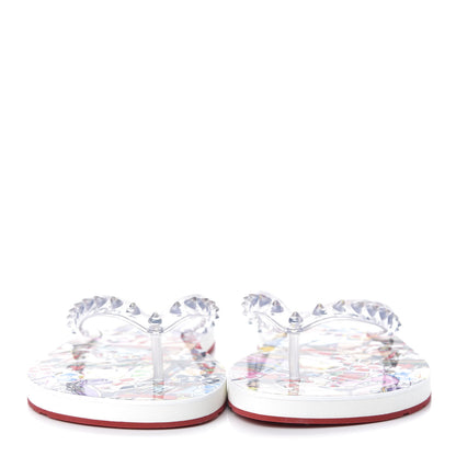Christian Louboutin Rubber Spike Loubi Flip Flop 38 Multicolor 2 of 9