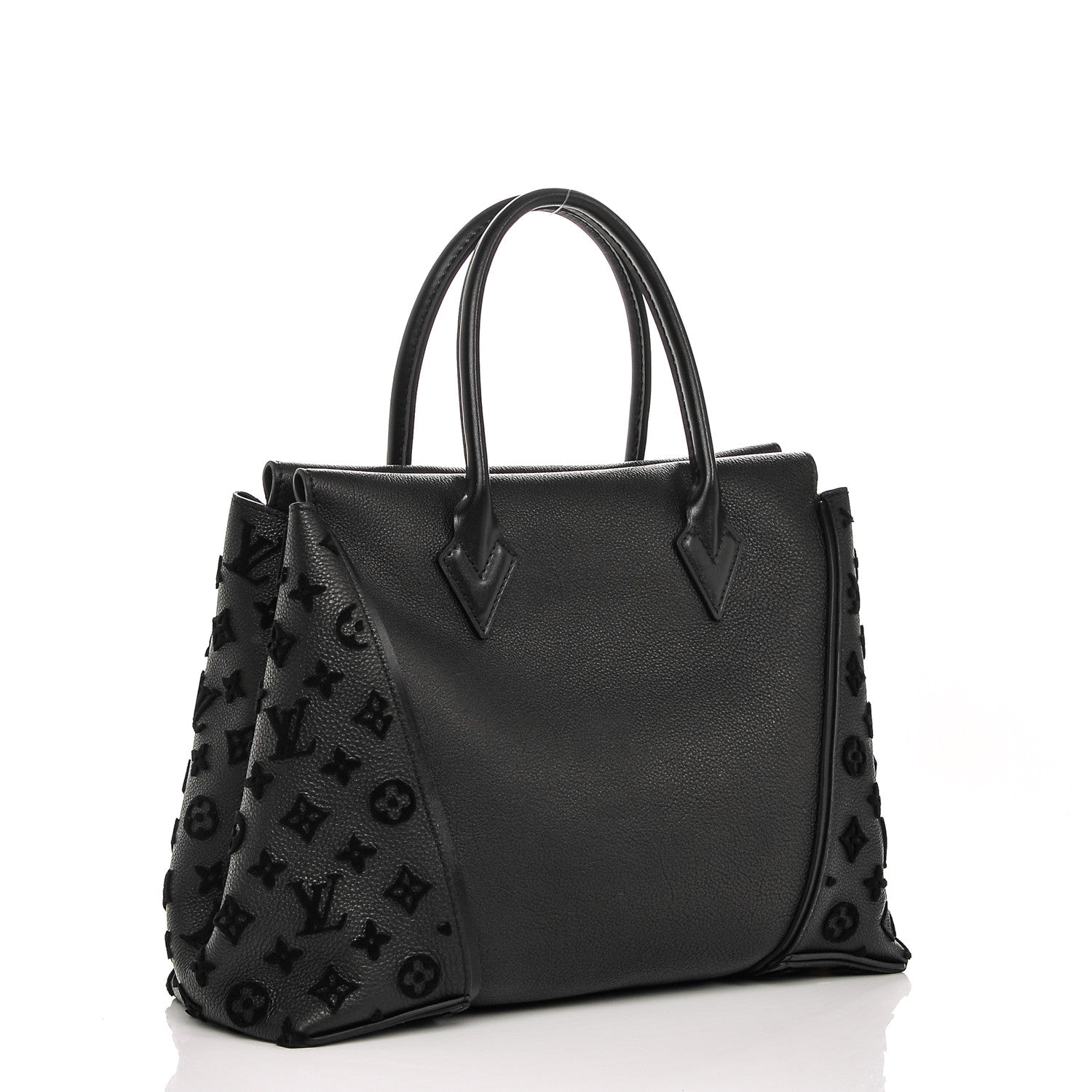 Louis Vuitton Cuir Orfèvre Tote W PM Black 3 of 7