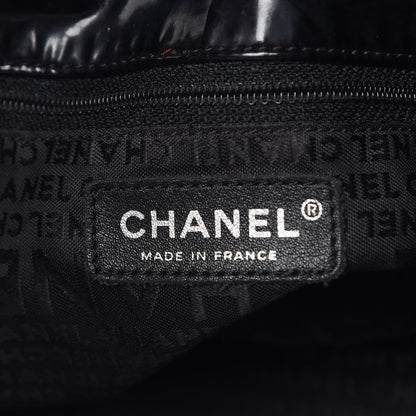 Chanel Vinyl XL Coco Cabas Black 6 of 7