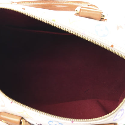 Louis Vuitton Monogram Multicolor Speedy 30 White 5 of 14