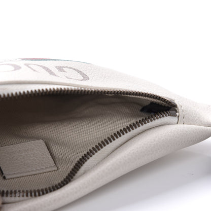 Gucci Grained Calfskin Small Logo Belt Bag White 5 of 12