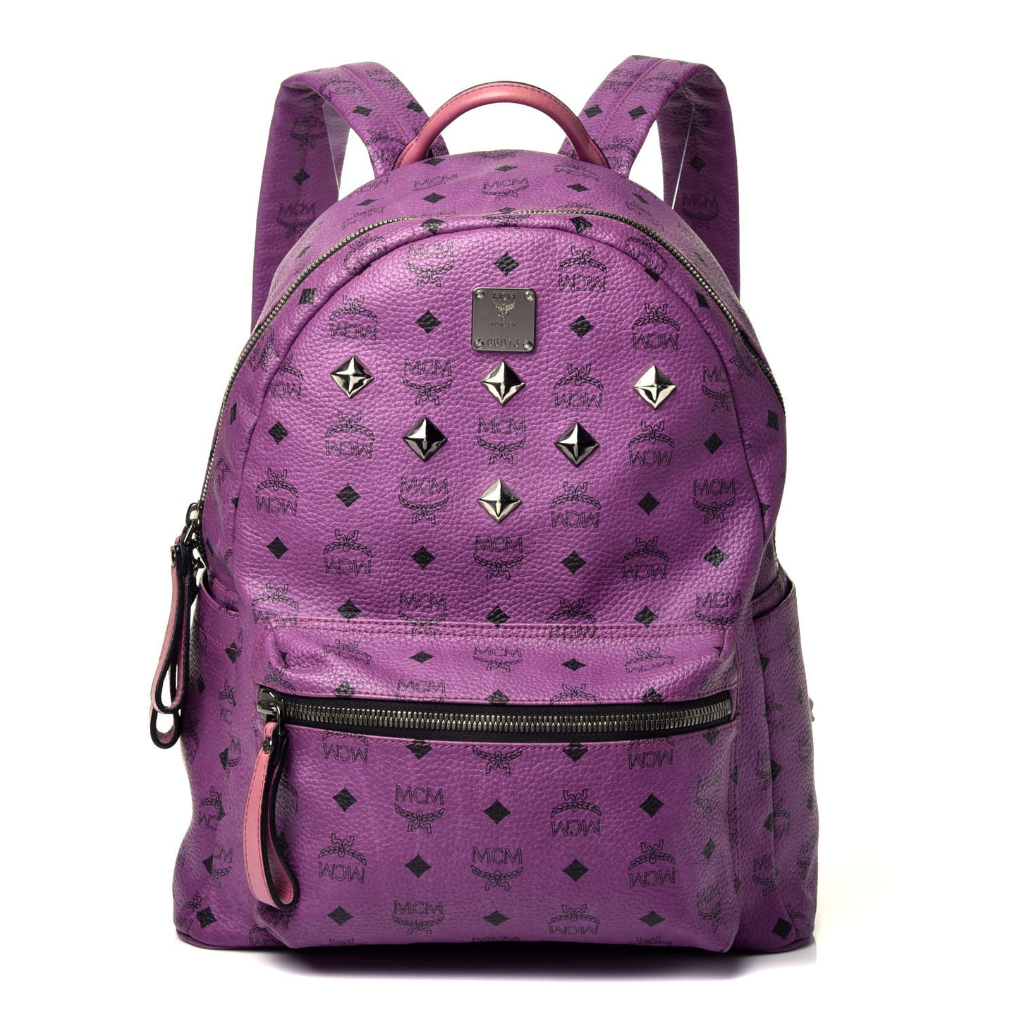 Visetos Medium Sprinkle Stud Stark Backpack Purple