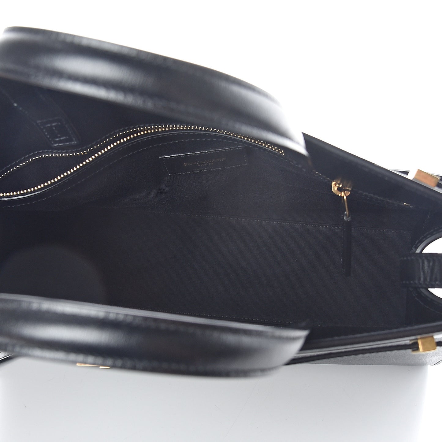 Calfskin Small Manhattan Shopper Tote Black