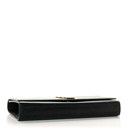Saint Laurent Grain De Poudre Monogram Cassandre Clutch Black 4 of 11