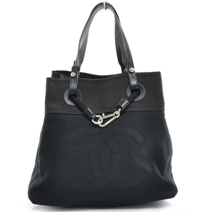 Chanel Canvas Drawstring CC Hobo Black 1 of 9