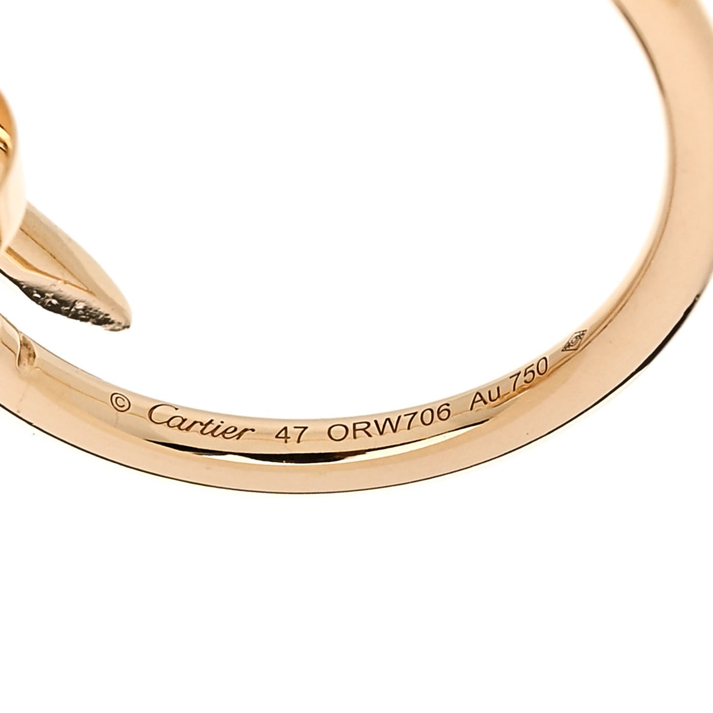 18K Yellow Gold Small Juste Un Clou Ring 47 4