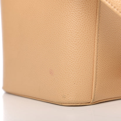 Chanel Caviar CC Vanity Train Case Beige 12 of 21