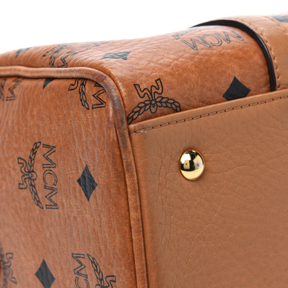 MCM Visetos Dog Bone Boston Bag Cognac 11 of 27