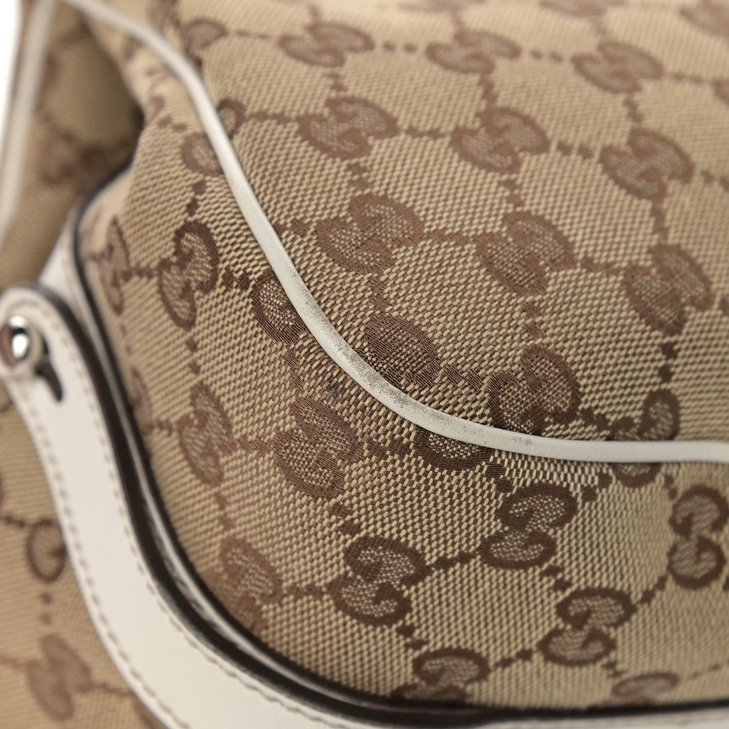 Monogram Match Ball Shoulder Bag White