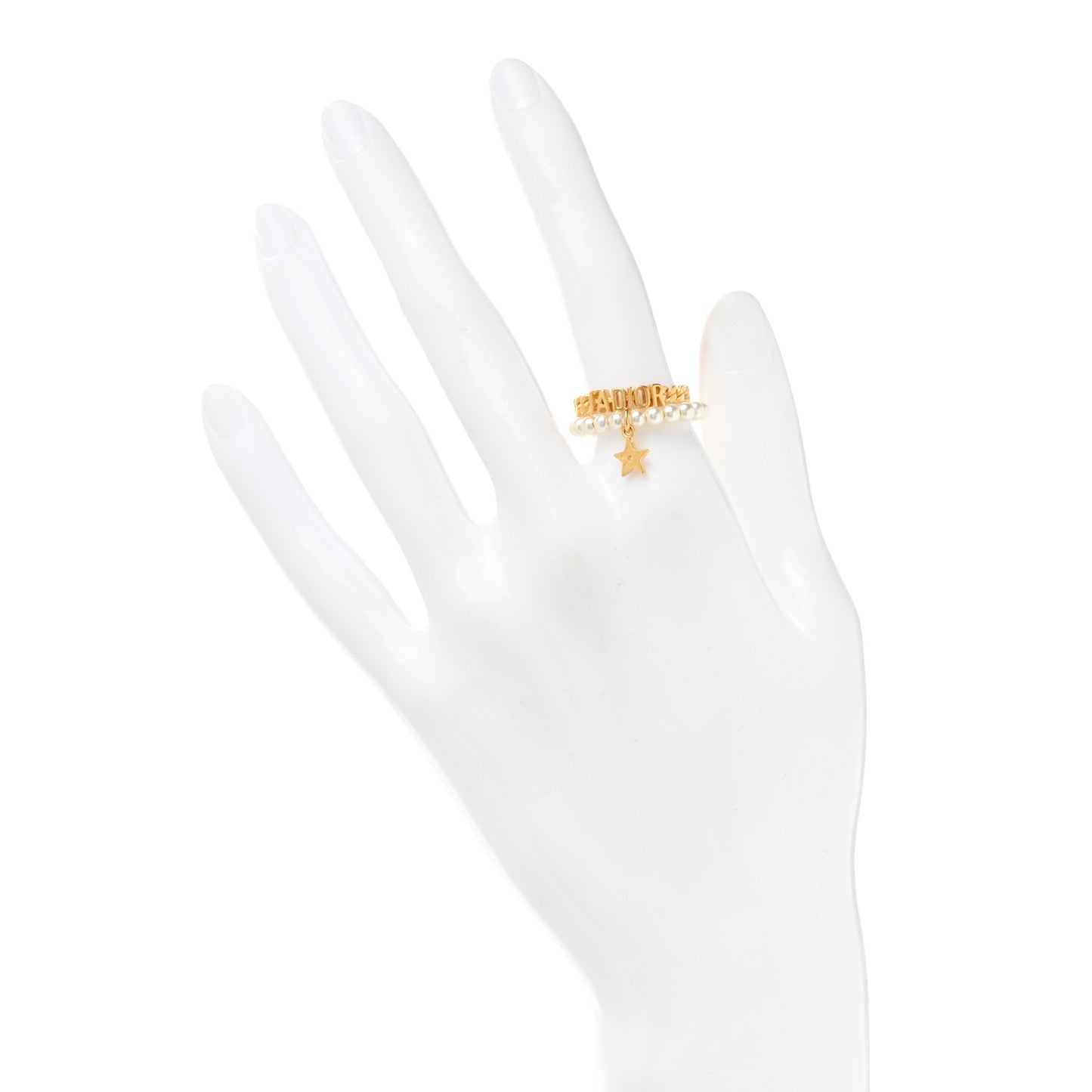 Metal Pearl J'Adior Ring Set 50 5.5 Gold