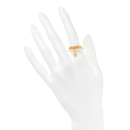 Christian Dior Metal Pearl J'Adior Ring Set 50 5.5 Gold 2 of 3