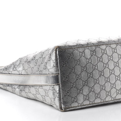 Gucci Metallic Guccissima Hobo Silver 6 of 12