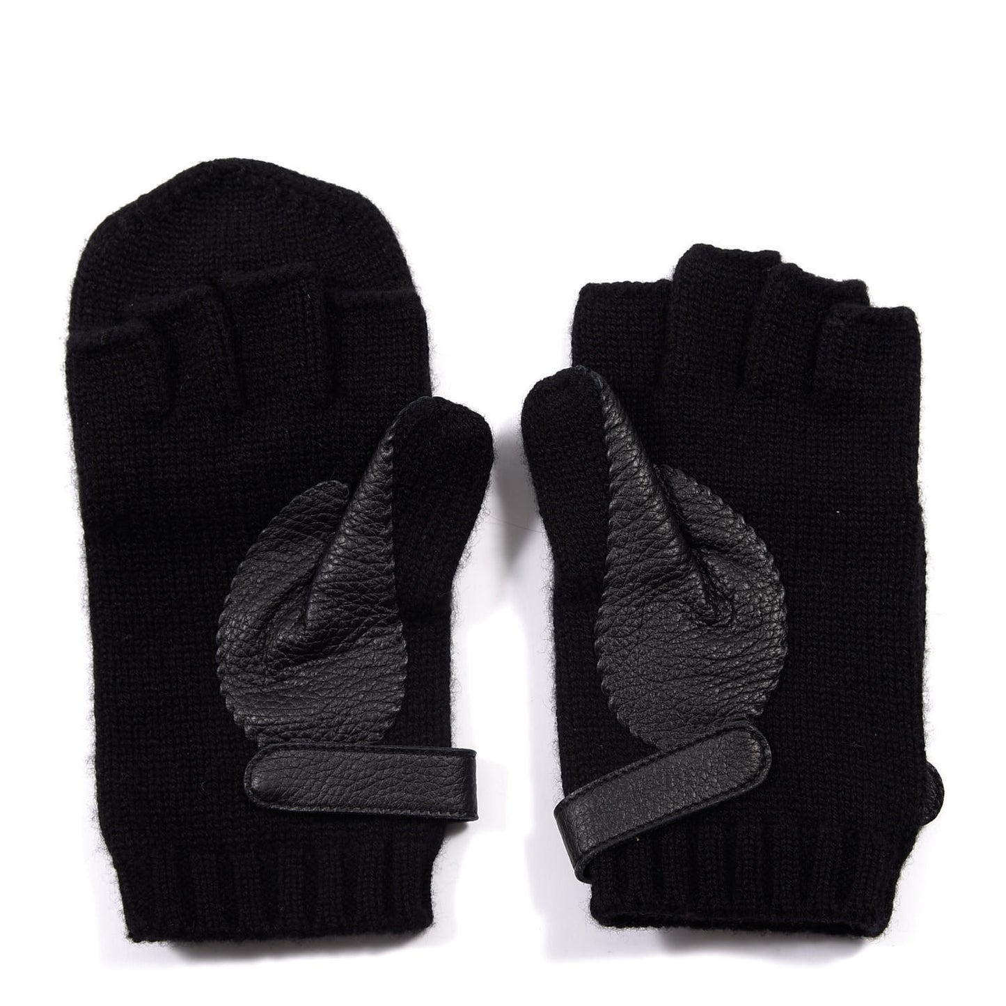 Cashmere Deerskin Baltimore Gloves M Black