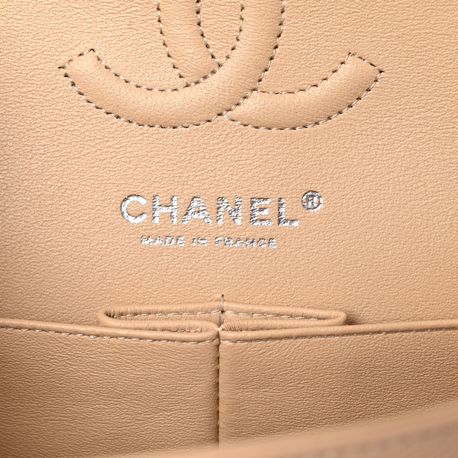 Chanel Caviar Quilted Small Double Flap Beige 7 of 10