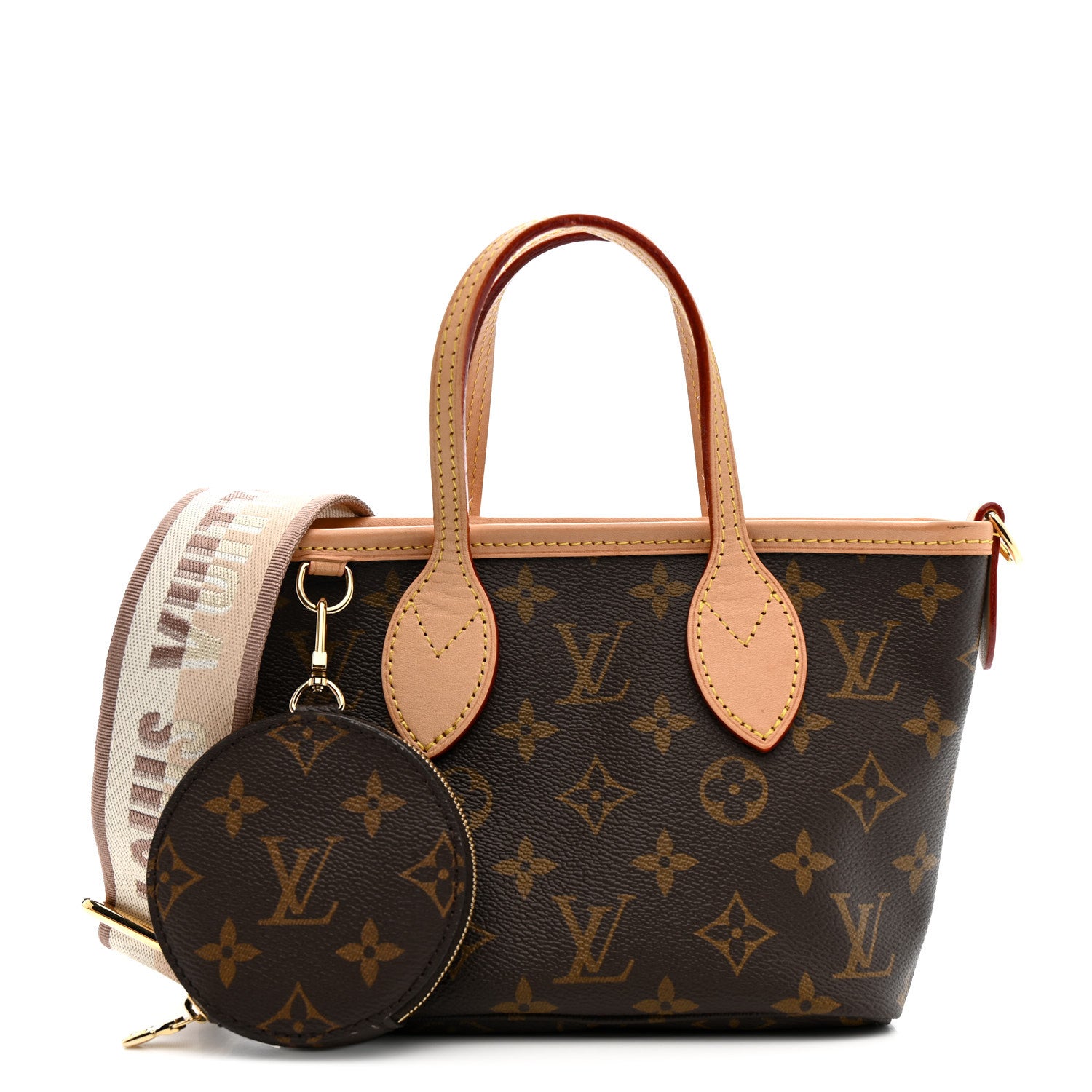 Louis Vuitton Monogram Neverfull BB Beige 2 of 16