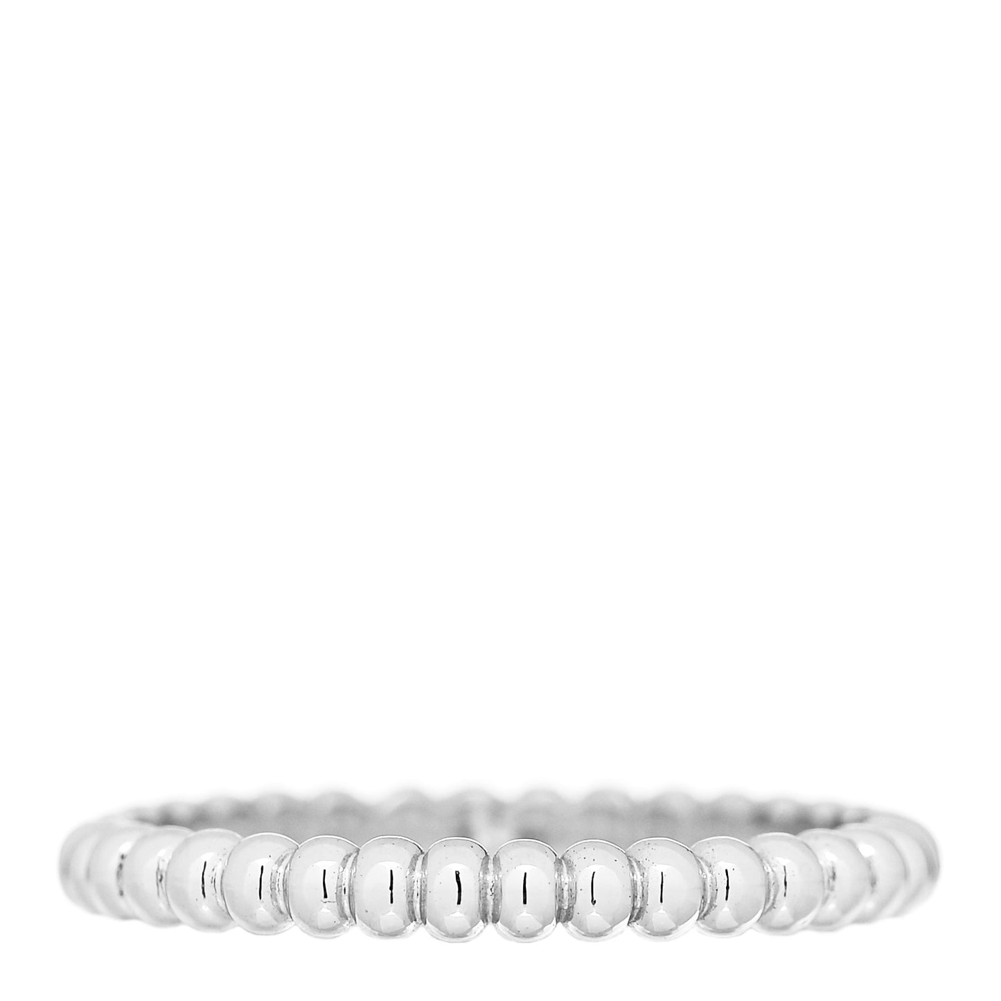 18K White Gold Small Perlee Ring 51 5.75