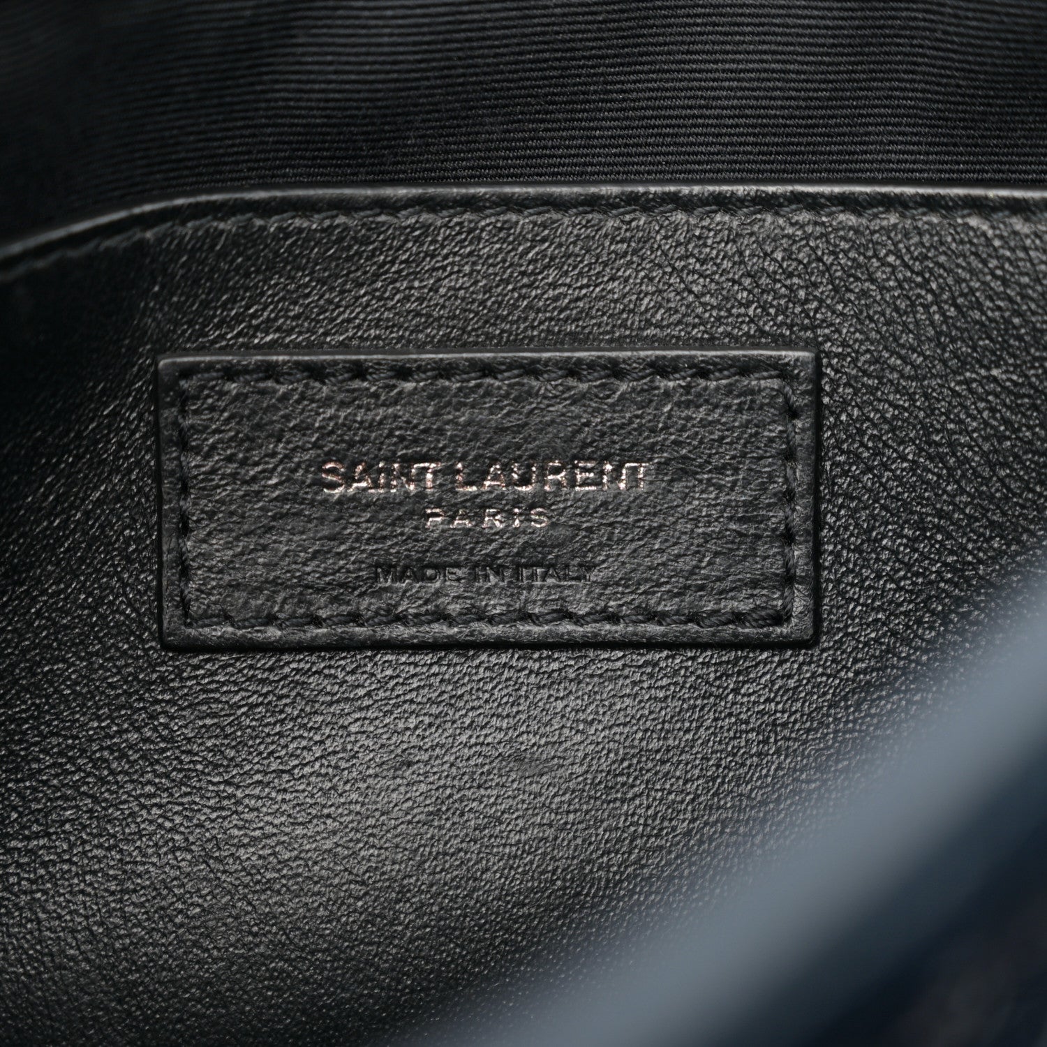 Saint Laurent Crinkled Calfskin Matelasse Monogram Baby Niki Chain Satchel Navy 6 of 11