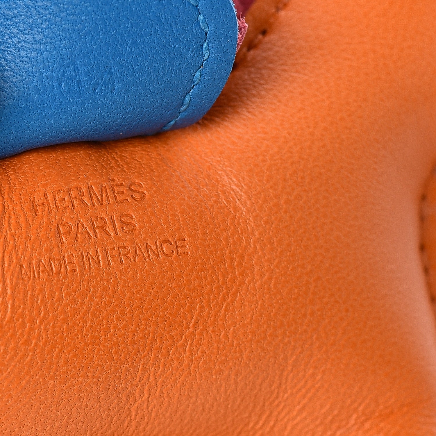 Hermes Milo Lambskin Grigri Rodeo Horse Bag Charm PM Orange Bleu Zanzibar Rose Azalee 3 of 6