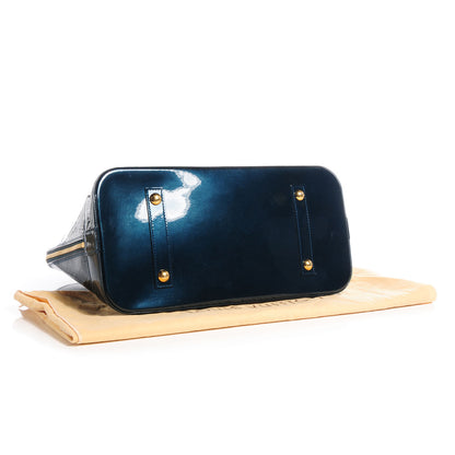 Louis Vuitton Vernis Alma GM Blue Nuit 4 of 7