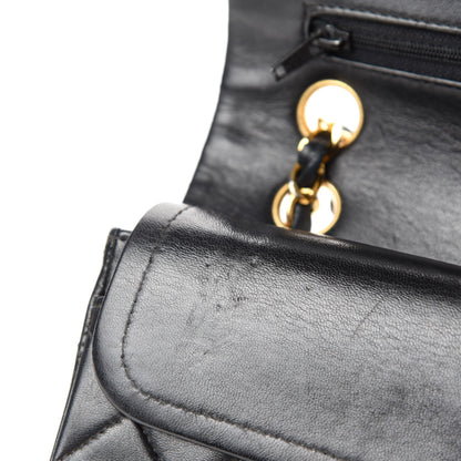 Chanel Lambskin Quilted Small Double Flap Black 9 of 18