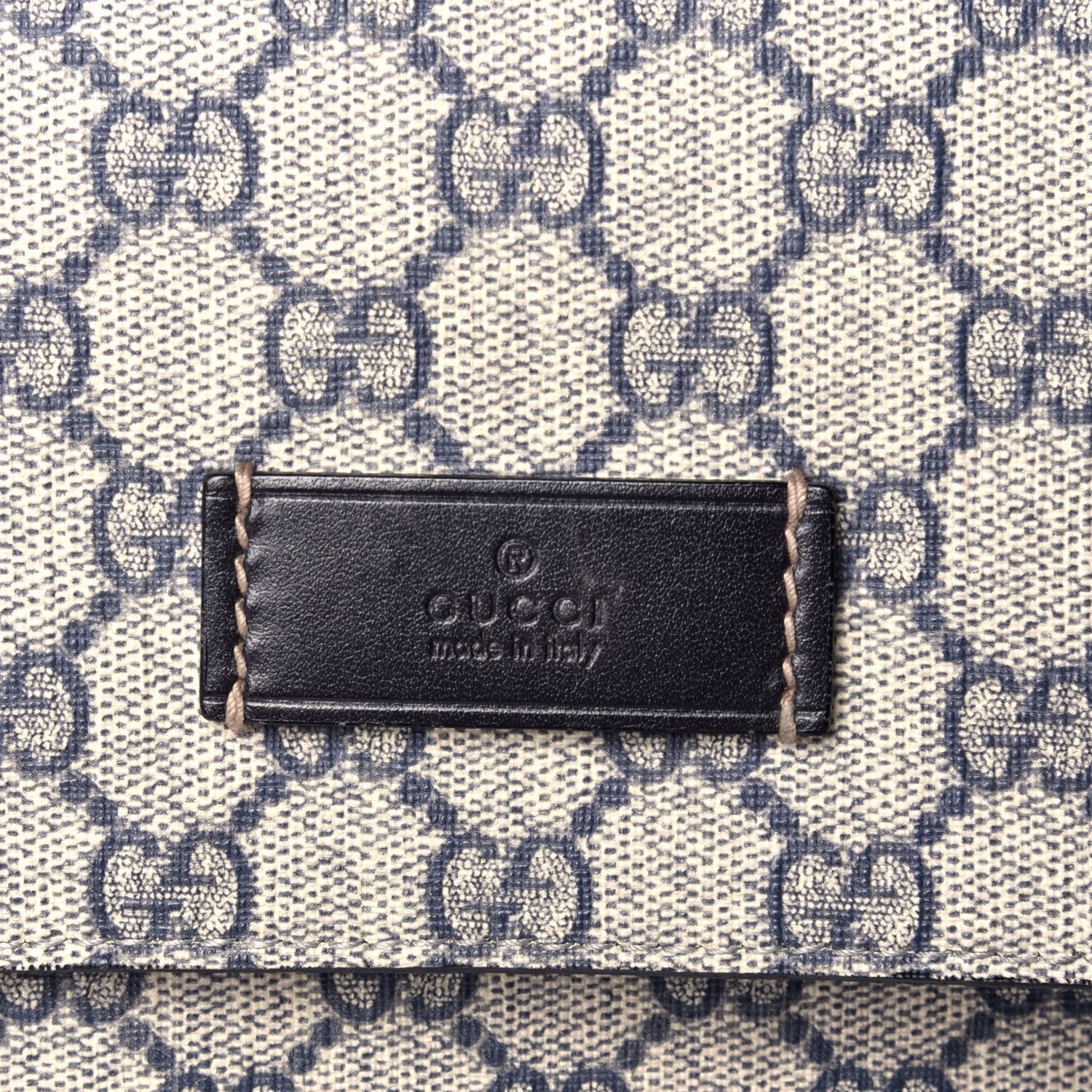 Gucci GG Plus Monogram Messenger Diaper Bag Navy 10 of 12