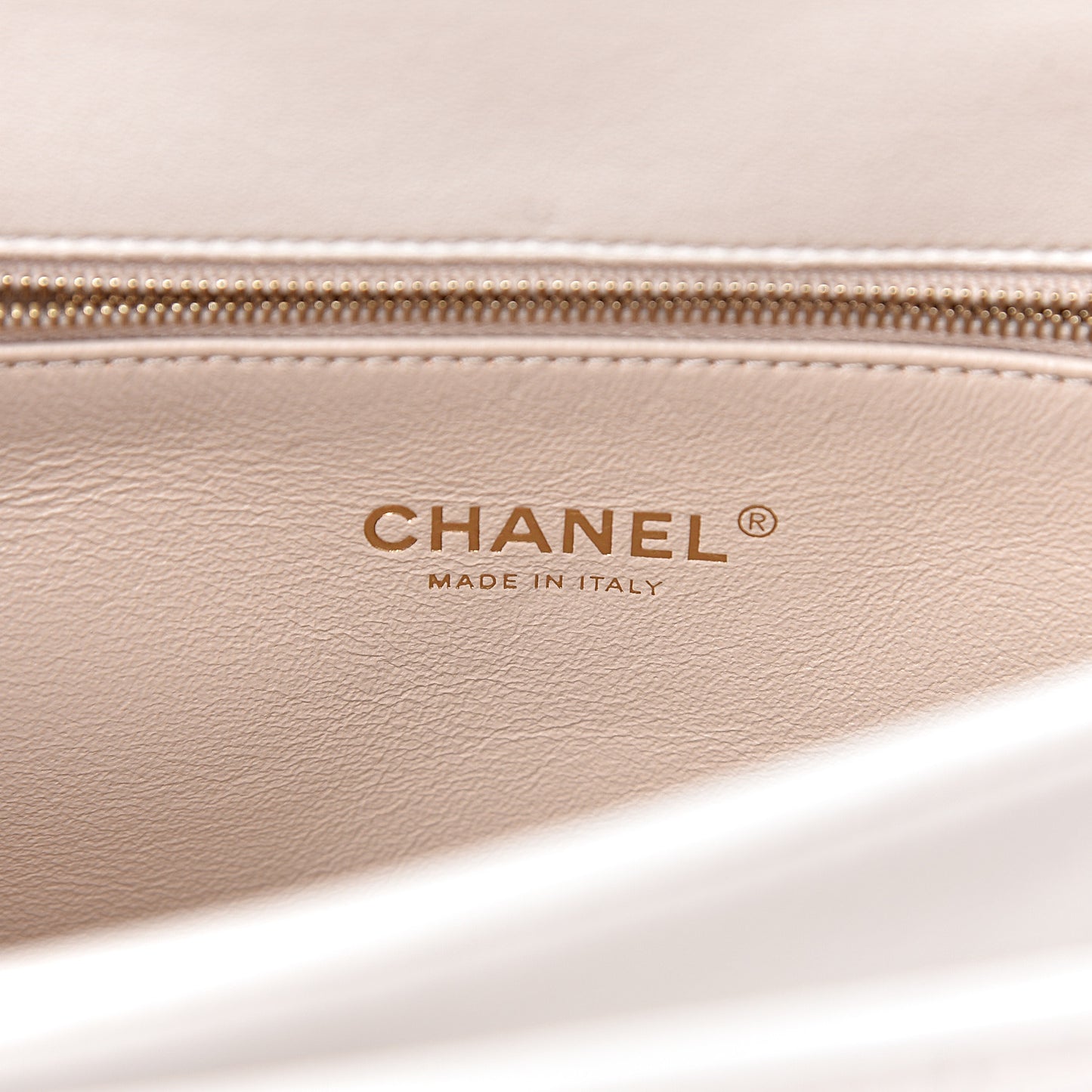 Lambskin Quilted Coco Luxe Top Handle Flap White