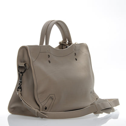 Balenciaga Veau Grana Perforated Blackout Hardware City Gris Cendre 3 of 7
