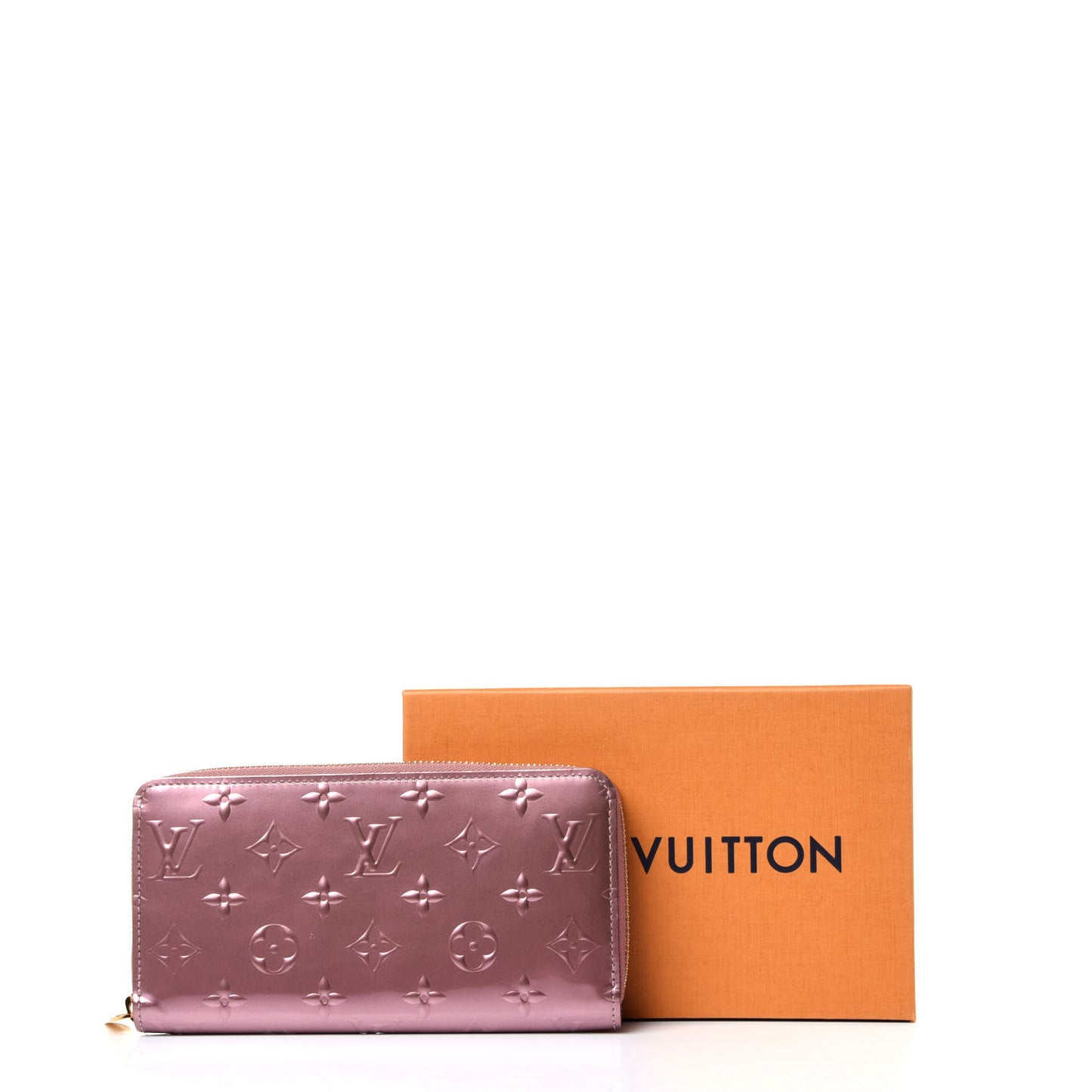 Vernis Zippy Wallet Metallic Pale Pink