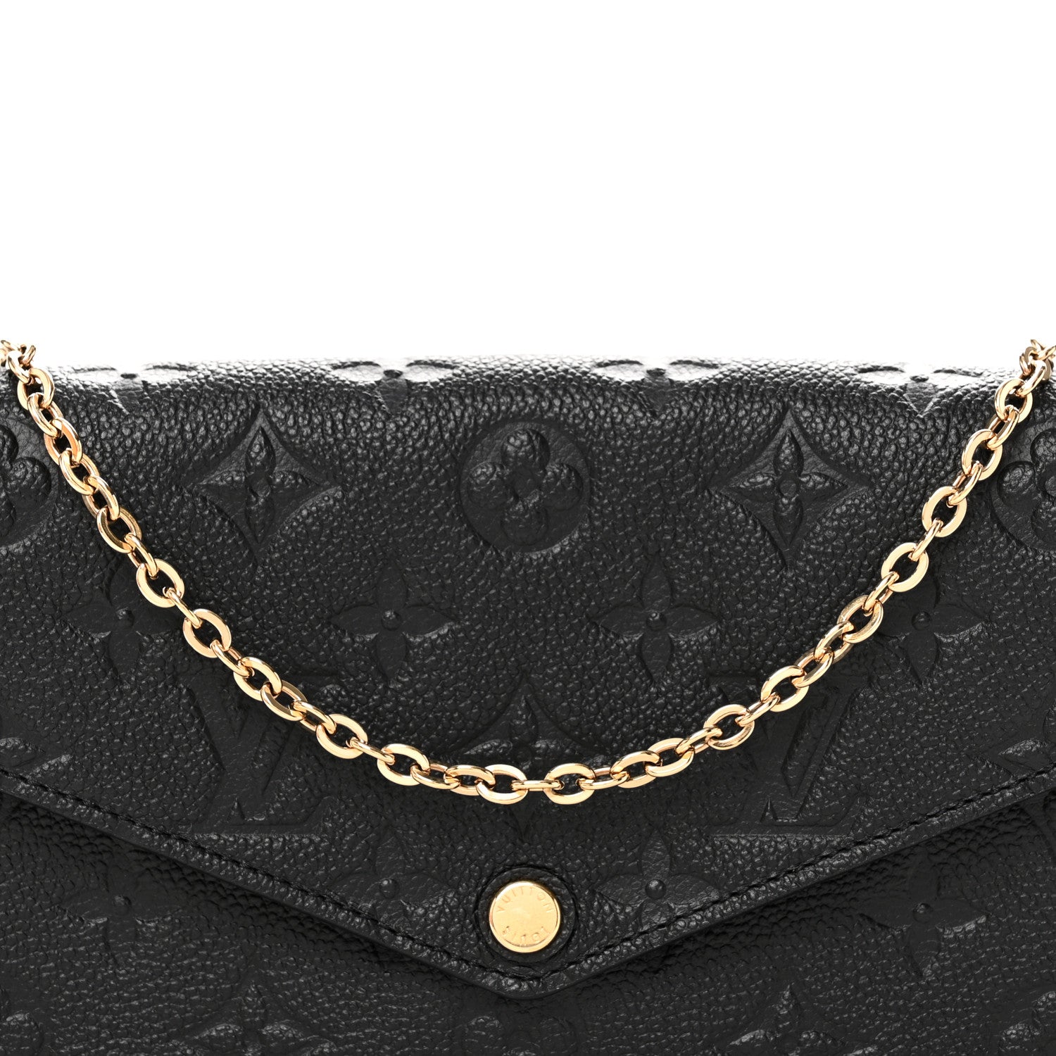 Louis Vuitton Empreinte Pochette Felicie Chain Wallet Black 8 of 12