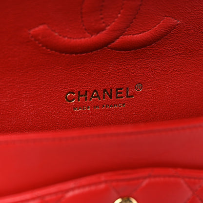 Chanel Lambskin Quilted Medium Double Flap Red 5 of 10